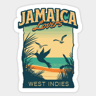 Jamaica Lovers West Indies Sticker